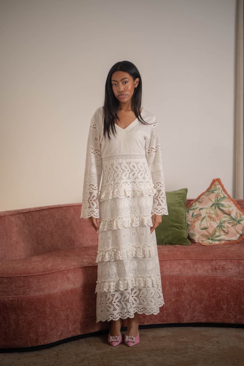 Audrey Midi Lace Dress