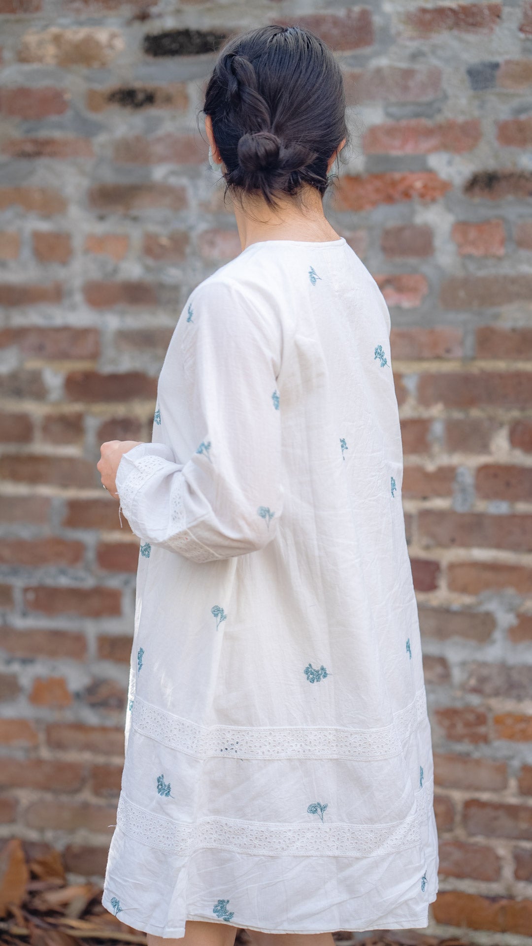 FERNANDA POPPY EMBROIDERED KNEE LENGTH DRESS by All in the Details online fashion boutique