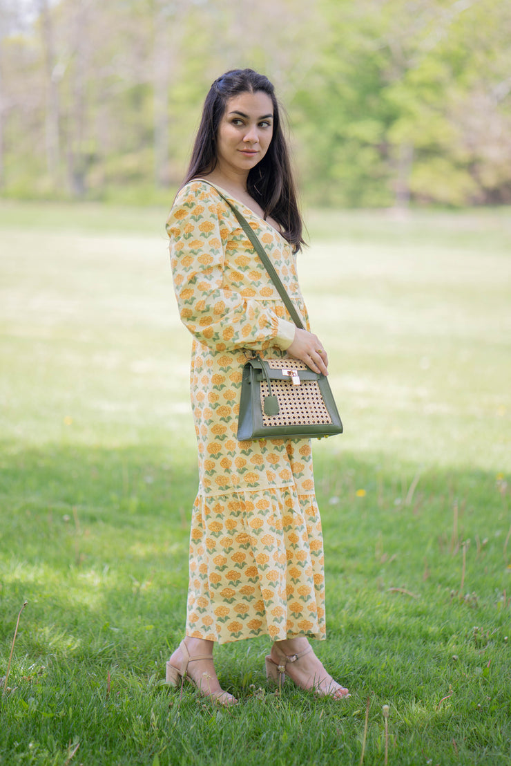 MAYA HANDBAG | MEADOW GREEN