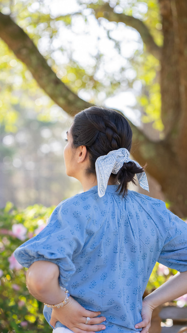 SILK SCARF | TEAL MONIZ