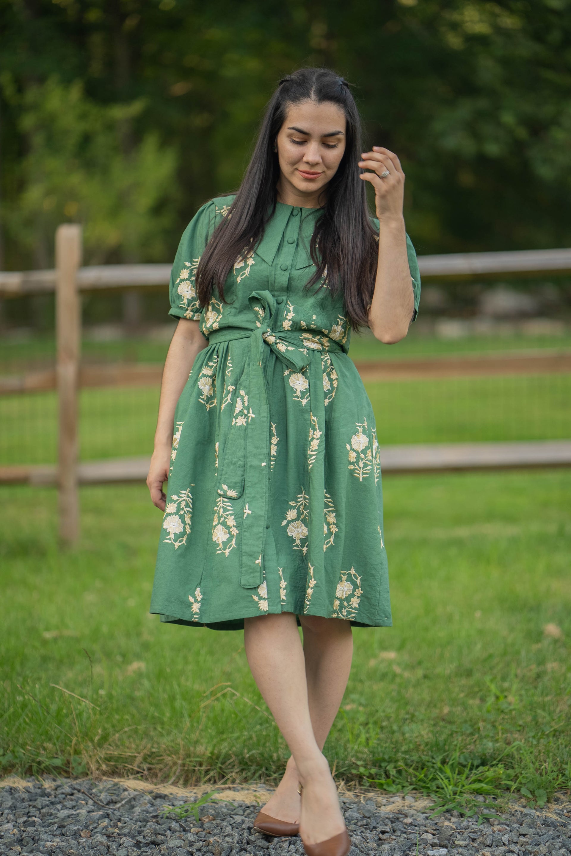 ISABEL COTTON KNEE LENGTH DRESS | CELOSIA L ISABEL COTTON KNEE LENGTH DRESS | CELOSIA L