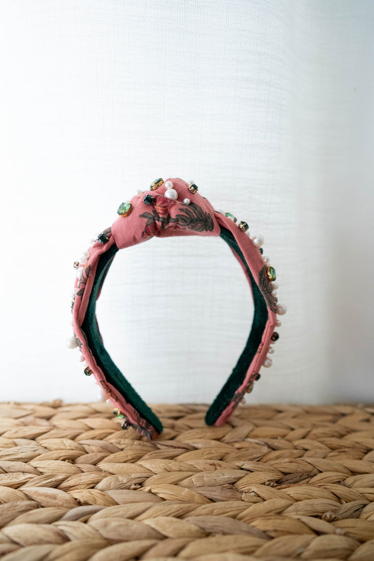 EMBELLISHED TOP KNOT HEADBAND | FLOR