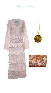 PRE-ORDER: AUDREY MAXI LACE DRESS | FLOR EYELET