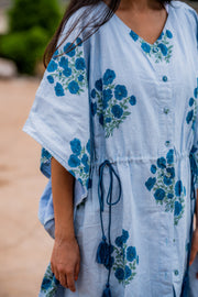 VERA KAFTAN DRESS | BLUE LAGOS