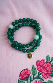 JADE PRECIOUS STONE BRACELET SET