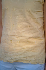 BRUNA YELLOW EYELET BLOUSE